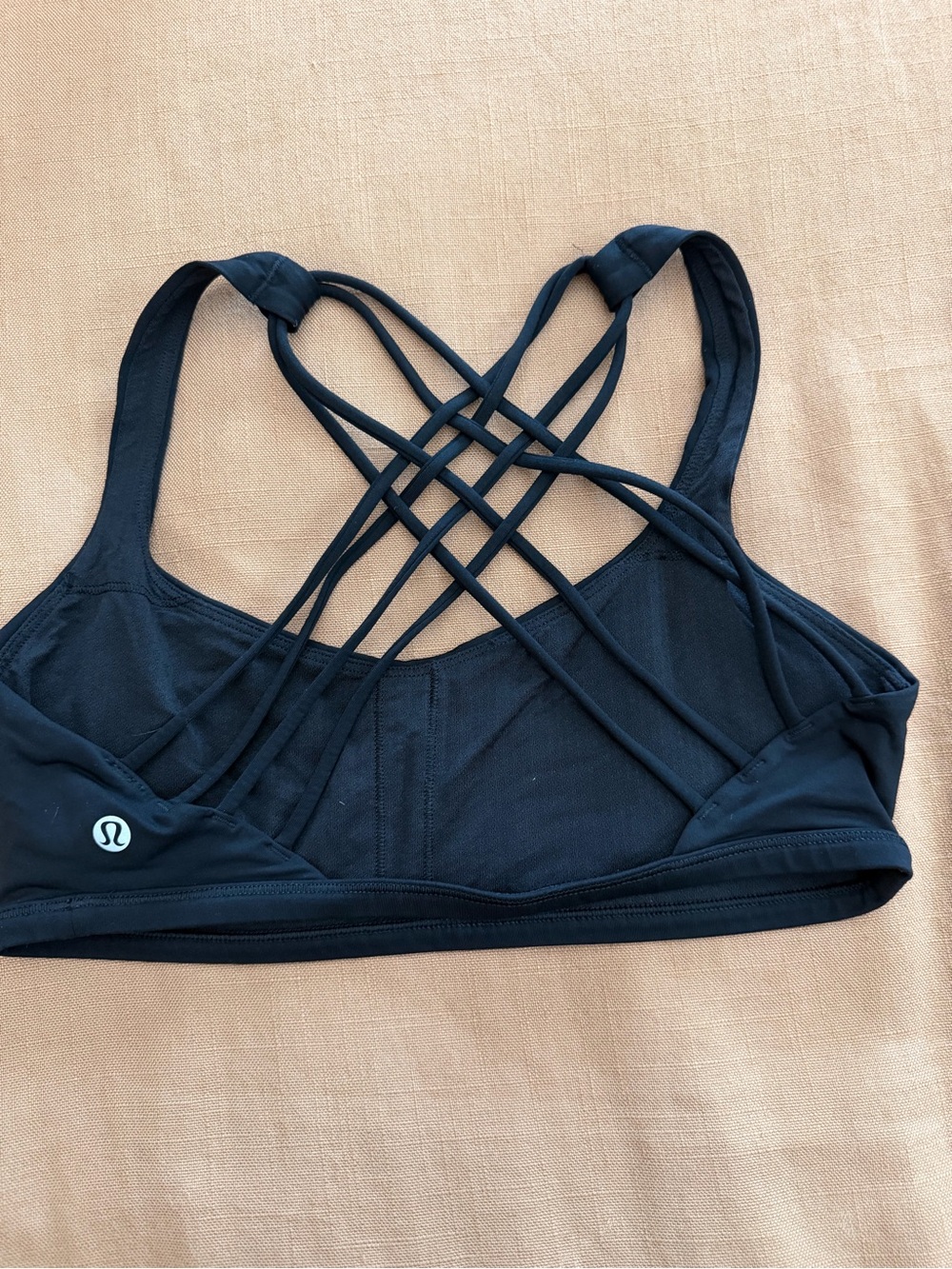 lululemon athletica Black Crisscross Strappy Sports Bra